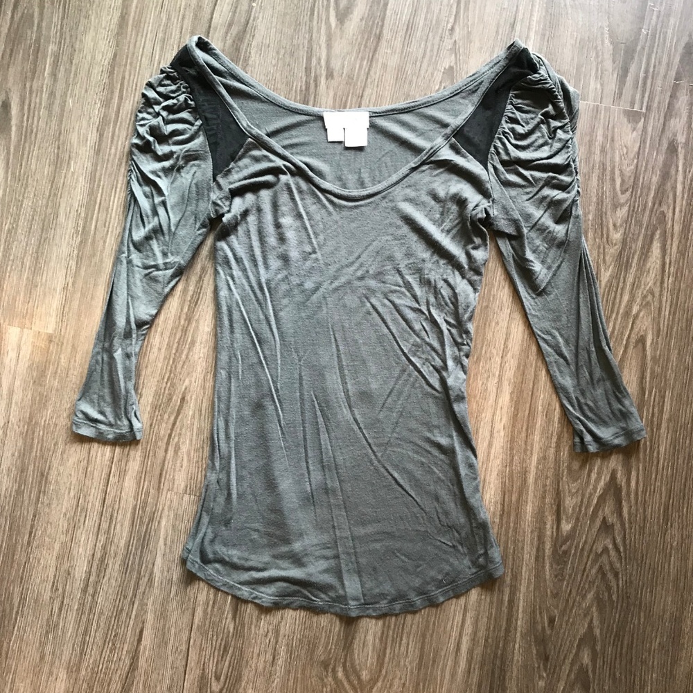 Sheer Detail Blouse